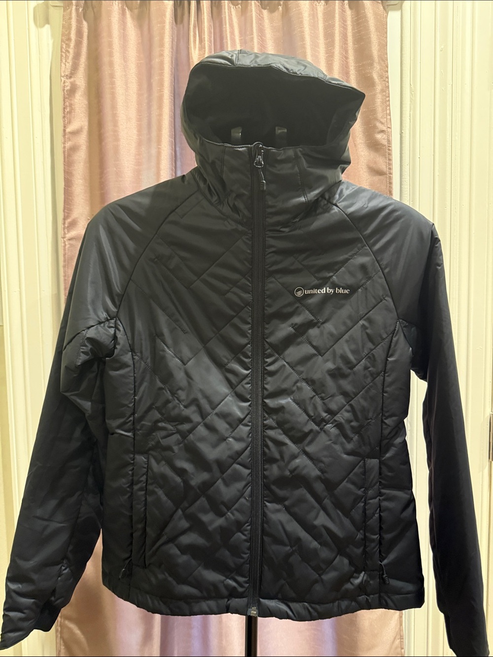 United By Blue Black Quilted Hooded Puffer Jacket